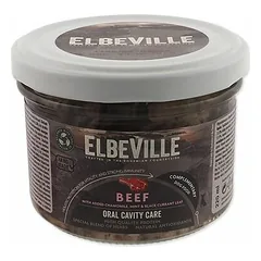 ElbeVille Dog Oral Cavity Care su jautiena, ramunėlėmis, mėtomis ir juodųjų serbentų lapais, drėgnas maistas šunims 220 ml