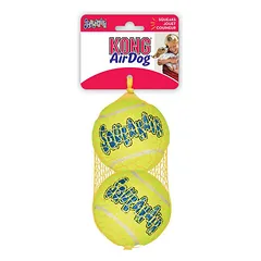 KONG Air Squeaker Tennis Ball Large teniso kamuoliukai šunims su cypikliu, neabrazyviniai, 2 vnt., d 83 mm