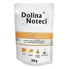 Dolina Noteci PREMIUM mažų veislių šunims su fazanais moliūgais ir makaronais 100g