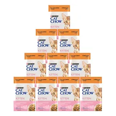 CAT CHOW Kačiukų ėdalas su kalakutiena ir cukinija drebučiuose 10x85g