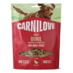 CARNILOVE Soft Snack Quail enriched with Oregano skanėstai šunims 200 g