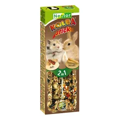 Nestor 2 in 1 skanėstai graužikams su biskvitais ir riešutais, 2 vnt. photo
