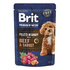 Brit Premium By Nature Dog Beef & Carrot in Gravy 85 g