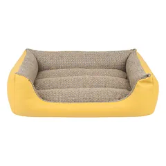 AMIPLAY- "ZipClean" sofa 4 in 1 Morgan-geltona L