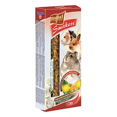 VITAPOL SMAKERS SKANĖSTAS TRIUŠIAMS IR GRAUŽIKAMS SU JOGURTU IR KIAULPIENĖMIS 90G (2 VNT) — 2 nuotrauka