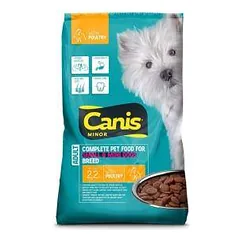 Canis Minor sausas šunų maistas su vištiena, 2,2 kg