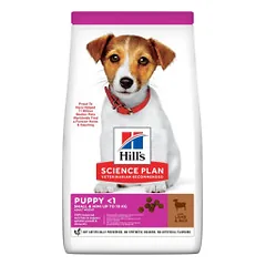 Hill's Science Plan Puppy Small & Mini sausas pašaras su ėriena ir ryžiais šuniukams