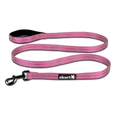 Alcott Adventure pavadėlis 180cm rožinis - atspindintis pavadėlis šunims, rožinis