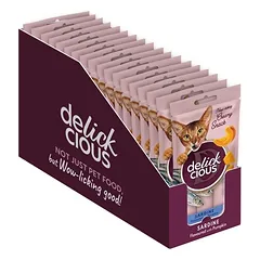 Delickcious™ kreminiai skanėstai katėms – sardinės su moliūgu (4 × 15 g, 60 g)