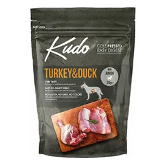 Kudo Mini Junior su kalakutiena ir antiena, sausas maistas šuniukams 3 kg — 1 nuotrauka