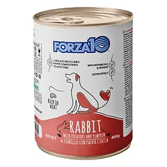 Forza10 Maintenance su triušiu, bulvėmis ir moliūgu drėgnas maistas šunims, 400 g