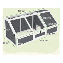 Vėžlių namelis 120 × 55 cm — 3 nuotrauka