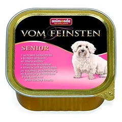 ANIMONDA Dog Vom Feinsten Senior, skonis: kalakutienos širdelės, 150 g