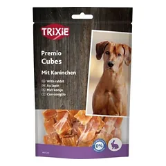 TRIXIE  PREMIO skanėstai šunims, triušienos kubeliai, 100 g