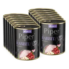 DOLINA NOTECI Piper šunims su triušiena ir obuoliais 12x800g
