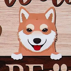 TIAKI durų lentelė „Dogs Welcome - People Tolerated“, Ø 30 cm — 4 nuotrauka