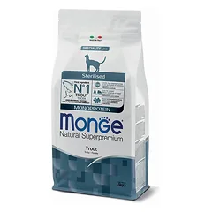 Monge Dry Cat Sterilised Trout Monoprotein 1,5 kg