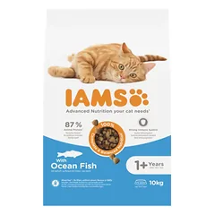 IAMS sausas maistas katėms su jūros žuvimi, 10 kg