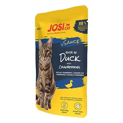 JosiCat rich in Dusck in Sauce konservuotas pašaras katėms su antiena padaže, 85g
