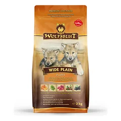 WOLFSBLUT Wide Plain Puppy sausas maistas šuniukams su arkliena ir batatais, 2 kg