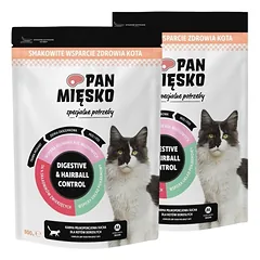 PAN MIŠKO Specialiosios poreikiai Digestive & Hairball Control katėms 2x800 g