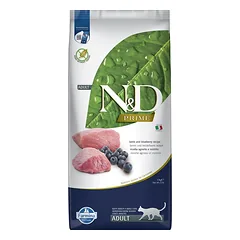 FARMINA N&D Prime Lamb & Blueberry Cat 2x10 kg – maistas suaugusioms katėms