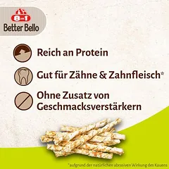 8in1 Better Bello Chicken Twisted Sticks skanėstai šunims — 4 nuotrauka