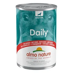 Almo Nature Daily Jautiena drėgnas maistas suaugusiems šunims su jautiena, 400 g