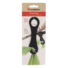 Flamingo Poop bag holder black 14x4cm