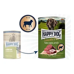 Happy Dog Sensitive Pure Neuseeland konservai šunims su ėriena, 800 g