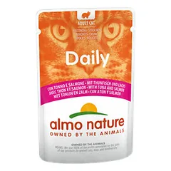 Almo Nature Daily tunas ir lašiša, drėgnas maistas katėms 70 g — 2 nuotrauka