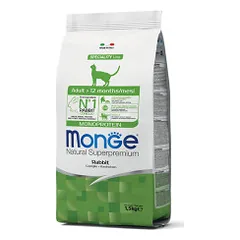 Monge Adult Monoprotein Rabbit sausas pašaras katėms