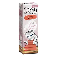 Catessy mousse lėkštutėse, drėgnas maistas katėms 14 x 90 g, 80 - 99 g — 2 nuotrauka