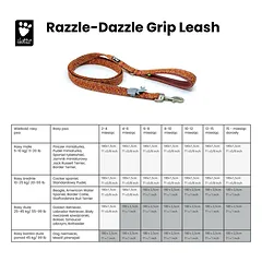 Hurtta Razzle - Dazzle Gripp Pavadėlis Beetroot - šuns pavadėlis su minkšta rankena, 180cm/15mm — 2 nuotrauka