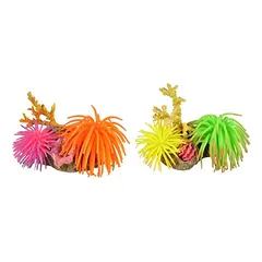 Flamingo Aquarium Dekoration Leo Anemone