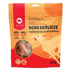 MACED Triušio ausis su vištiena 500 g