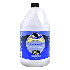Best Shot M.E.D. Chlorhexidine Shampoo 3% - antibacterial, therapeutic shampoo for pets with skin issues, concentrate 1:10