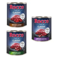 Rocco Classic bandomasis mišinys, drėgnas maistas šunims 6 x 800 g — 4 nuotrauka