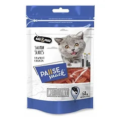 Hau&Miau skanėstai katėms lašišos gabalėliai 60g