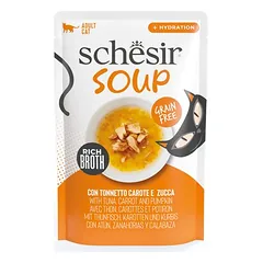 Schesir Cat Soup drėgnas maistas katėms, ekonominė pakuotė 24 x 40 g — 3 nuotrauka