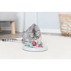 TRIXIE Cat Activity Flip Board strateginis žaidimas katėms, 23 cm, šv.pilka/uogų