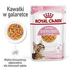 ROYAL CANIN Kitten Sterilised  želėje 24 x 85 g