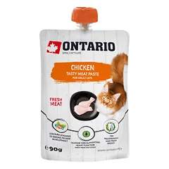 Skanėstai katėms – Ontario vištienos šviežios mėsos pasta, 90 g