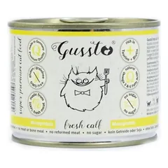 GUSSTO Cat Fresh Calf šlapias kačių ėdalas veršienai 6x200g