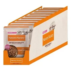 Nature's Variety Kitten Bites padaže, drėgnas maistas kačiukams 28 x 70 g