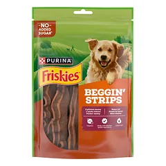 Friskies Beggin Strips suaugusiems šunims su lašinių skonio užpilu, 120 g photo