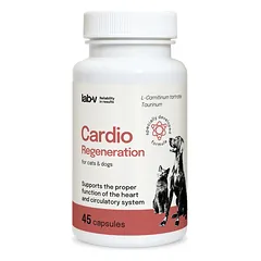 LAB-V Cardio Regeneration - Širdies ir kraujagyslių parama šunims ir katėms 45 kapsulės
