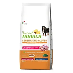 Natural Trainer Sensitive Medium/Maxi Adult Rabbit su triušiena pašaras šunims
