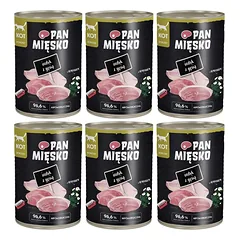 PAN MIŠKO Kalakutas su žąsimi drėgnas maistas katėms 6x400 g