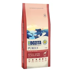 Bozita Dog Purely Large su lašiša ir jautiena, sausas maistas šunims